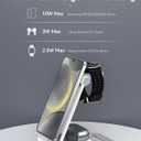 Wireless Charger for Samsung 3 in 1 Wireless Charging Station Foldable Wireless Charger Stand for Samsung S26 S25 Ultra S24 S23 S22 S21 / Z Flip/Z Fold Series for Galaxy Watch 8/7/6/5/4/ Galaxy Buds