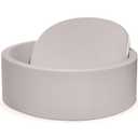 Foam Baby Ball Pit 35.4"x 11.8" for Toddlers, Soft Round Kiddie Playpen Ball Pool for Kids with Soft Memory Sponge, Ideal Gift for Babies Indoor Game(Balls not Included) Light Gray 35.4IN