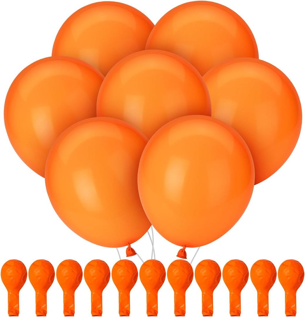 Mr. Pen- Balloons, 12 Inch, 54 Pack, Orange, Party Balloons