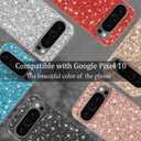 for Pixel 10/10 Pro Case Glitter Slim Sparkle Diamond TPU Bumper Full Body for Google Pixel 10/10 Pro Phone Case Women Girls Soft Shockproof Protection Cover