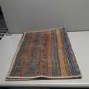 Keen Home Design 2x3 Rug - Machine Washable Entry Rug with Non-Slip Backing, Ideal for Enteryway, Kitchen, Bathroom, Laundry Room - Vintage, Easy Clean, Durable, Low Pile Rug - (2' x 3') (Grey/Multi)
