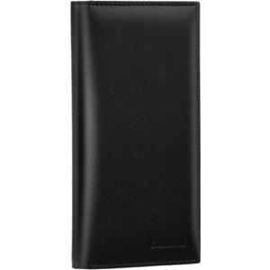 CASMONAL Premium Leather Checkbook Cover for Men and Women Checkbook Holder Wallet RFID Blocking (Black)