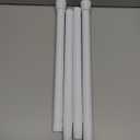 Spring Tension Curtain Rod 30 to 64 Inch, Adjustable Curtain Rods No Drilling Spring Loaded Curtain Rods for Windows Doors Kitchen Closet, White