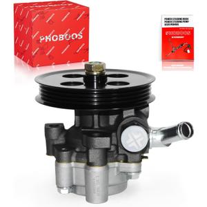 PHOBOOS Power Steering Pump Compatible with Toyota Sienna 2004-2006 V6 3.3L, with Outlet & Pulley, Smooth Steering, Low Noise, High Durability, Ref. 21-5362