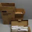 CAROTE 14 Pieces Knife Set with Block, Forged, High Carbon Stainless Steel Sharp Blade Block Knife Set, Dishwasher Safe Cutlery, Cream