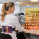 Red Light Therapy Belt, Cordless Infrared Light Therapy Wrap Red Light Therapy Device Infrared Heating Pads for Body with Timer for Back Shoulder Waist Muscle Pain Relief for Gift Women Men