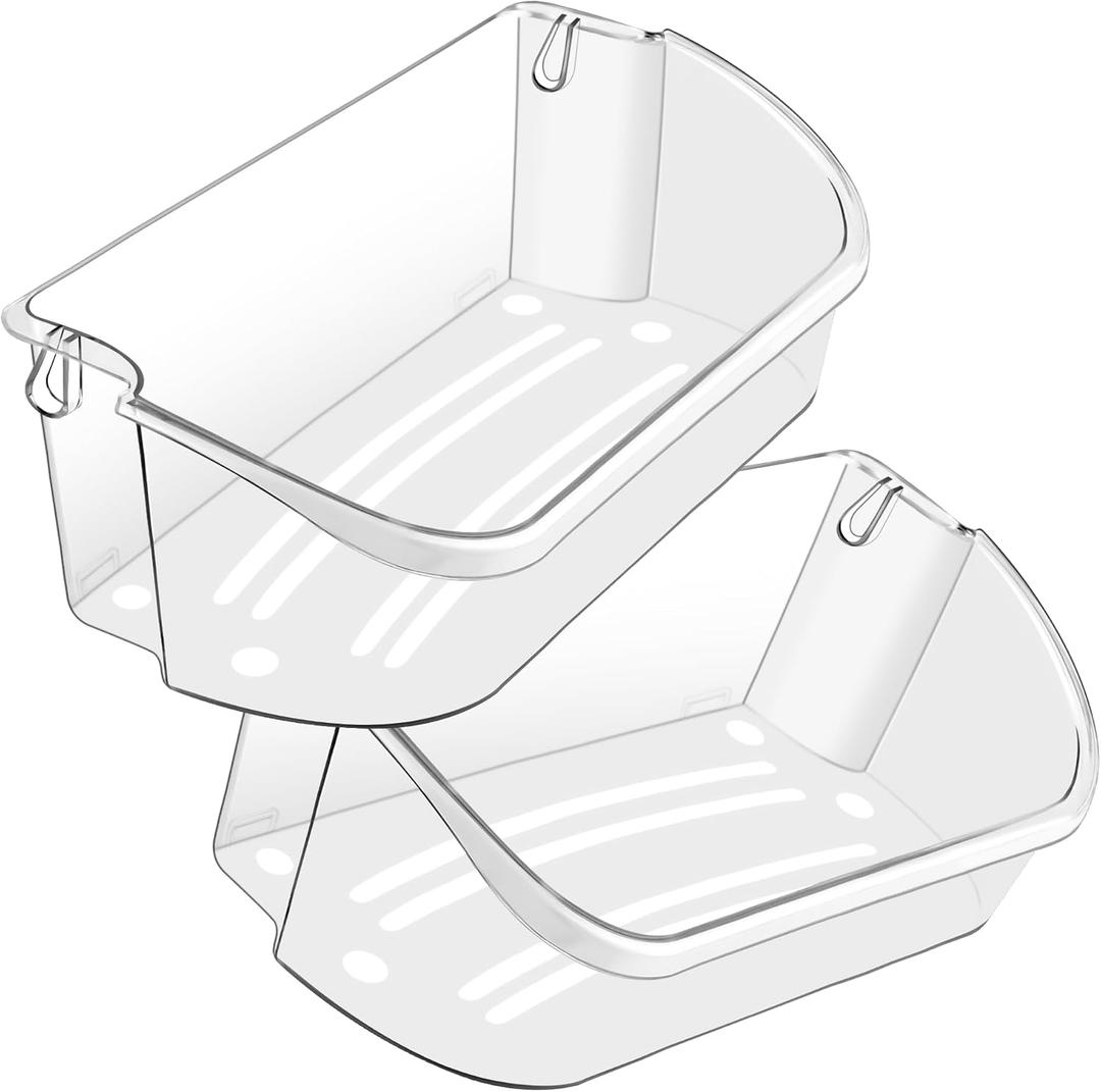 AMI PARTS Upgraded 240356402 Refrigerator Door Shelf Compatible with Frigi.daire Refrigerator Door Shelves LFSS2612TF0 FFSS2615TS0 FFSS2615TE0 LFSS2612TE0 FGHS2631PF4A Fridge door shelf - 2 PACK