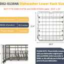 2026 Upgraded DD82-01384A Dishwasher Lower Rack Replacement for Samsung Dishwasher Parts 22.4" x 20.5" DW80M2020US DW80R2031US DW80R2031UG DW80N3030UW Samsung Dishwasher Lower Dishrack Bottom Rack