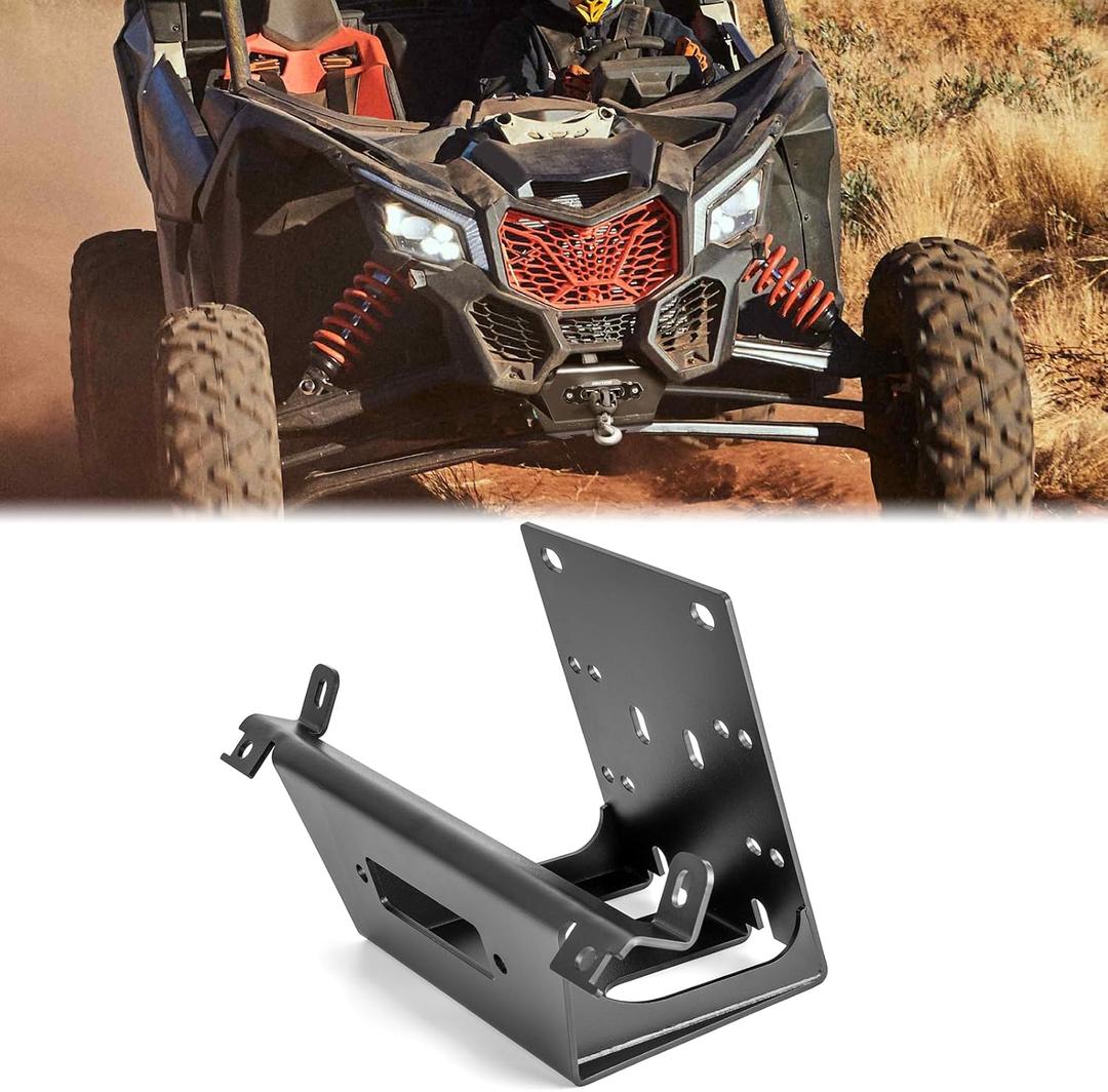 WeiSen Winch Mounting Bracket Plate Compatible with Can Am Maverick X3/ X3 Max 2017-2025