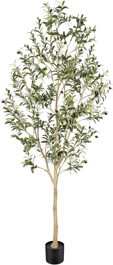 Realead Faux Olive Tree 7ft with Authentic & Realistic Appearance