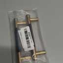 2 Pack 3 3/4 Inch 96 mm Bronze and Black Knurled Cabinet Handles Cabinet Pulls Aluminum Handles Drawer Pulls Oxidation Finish with Diamond Pattern