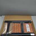 HBTower Step Ladder,Lightweight Aluminum Folding Step Stool with Anti-Slip Wide Pedal,330lbs Capacity Step Ladder for Household,Kitchen,Office - BlackWoodgrain