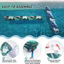 WERNNSAI Inflatable Pool Noodles 2 Pack Soft Fabric Covered Large Pool Float Noodle Set for Adults Swimming Accessories for Summer Vacation Sea Beach Lake Water Games Party