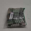 YOUR SMILE Set of 2 Retro Farmhouse Outdoor/Indoor Buffalo Tartan Chequer Stripe Plaid Cotton Linen Decorative Throw Pillow Case Cushion Cover Pillowcase for Sofa Chair,Brown, 20x20inch