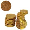 200 Milk Chocolate Coins, Gold Half Dollar Coins, Made with Premium Belgian Chocolate, Hanukkah Gelt Nut Free, Non-GMO, Kosher Dairy (EXP 11/02/27)