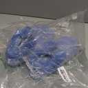 COFACE Women's Memory Foam House Slippers Arch Support Moccasin Winter Shoes Ladies Warm Fuzzy Faux Fur Collar With Indoor Outdoor Rubber Sole (8, Blue)