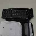 Foldable Keyboard and Mouse, Folding Wireless Keyboard Mouse Combo with Portable Case, Rechargeable 2.4G Wireless+Bluetooth Multi-Device Combo for Windows, iOS, Android, macOS PC/Laptop/Tablet