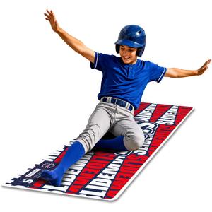 Baseball & Softball Sliding Mat Training Aid, Portable Baserunning Practice Mat with Instructional Guide, 87"