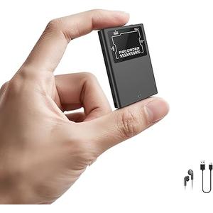 72GB Magnetic Voice Activated Recording Device  BUKUCCETA (18800 Hour) Digital Voice Recorder with AI Noise Reduction, Portable Audio Recorder for Lectures, Meetings, and Interviews