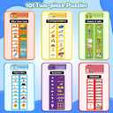 202PCS Puzzles for Toddlers 2-4,Match Games for Toddlers 3-5,Alphabet,Numbers, Animals,ABC Learning Preschool Toddler Learning Activities Educational Toys Game Boy Girl Classroom Must Haves