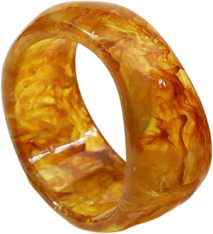 Bohemian Colorful Geometric Cuff Bangle Chunky Irregular Wide Bangle Bracelets Multiple Color Acrylic Resin Statement Jewelry for Women Party Jewelry