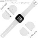 Wepro Band Compatible with Fitbit Versa 2 Bands for Women Men, Soft Band Compatible with Fitbit Versa Bands, Sport Waterproof Breathable Replacement Wristbands Strap for Versa Lite, Small, White