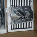 Grill Parts for Weber Genesis 300 Grills with Front Control Knob, Grill Grates for Genesis E310 S310 E/S320 E/S330, 17.5" Flavorizer Bars&Heat Deflectors, 19.5" Grill Grates for Weber 7524 7621 65505