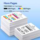 923 Ink Cartridges Combo Pack for HP Printers Replacement for HP 923 HP923 Ink Cartridge Work for OfficeJet Pro 8130e 8125e 8120e 8135e 8138e 8139e 8122e 8120 8122 8123 Printer Without Chip (4 Pack)