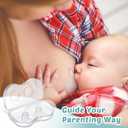 Nuanchu 8 Pcs Nipple Shields for Nursing Newborn Breastfeeding 20 mm 15 mm Nipple Shield Bulk Silicone Protector with Clear Carrying Case for Protecting Sore, Flat or Inverted