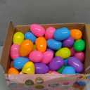 JOYIN 100 Pcs Prefilled Easter Eggs with Toys Plus Stickers, Filled with Toys Party Favors for Kids Boys Girls Easter Eggs Hunt, Basket Stuffers Fillers, Classroom Prize Supplies