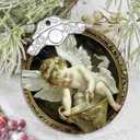 Christmas Decorations Ornaments, Stained Glass Ornament, Christmas Tree Ornaments, 2025 Gift Ornament, Xmas Gift for Friend Family Coworker - Little Angel