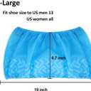 Cleaing Disposable Shoe Covers X-Large 200 Pack (100 Pairs) Non Slip, Boot Size 13