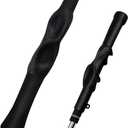 XLHWYDYP Golf Swing Trainer, Anti-Slip Rubber Golf Grip Training Aid, Removable Swing Grip Attachment for Correct Hand Positioning, Enhance Grip Strength, Precision (Black)