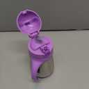 Munchkin Cool Cat Sippy Cup with Straw for Toddlers, Stainless Steel Straw Cup, 8 Ounce, Purple