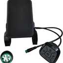 Electric Bicycle LCD Display Meter Yolin YL81F E-Bike Conversion Kit 36V-72V Speed Control Panel with Waterproof 5-pin Connector Electric Bike Accessories