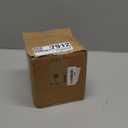 LEETOYI Porcelain Food Storage Containers with Lid, Small Size Design & Saves Space, 4.5 Inch White, Labeled Coffee