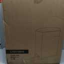 SONGMICS Slim Trash Can, 13-Gallon (50 L) Garbage Can for Narrow Spaces with Soft-Close Lid, Inner Bucket, and Step-on Pedal, Stainless Steel, 15 Trash Bags Included, Black ULTB510B48
