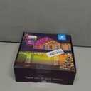 POOFZY Permanent Outdoor Lights for House,100ft RGB+IC Smart Outdoor Decor, 50 Scene Modes,App/Remote Control,IP67 Waterproof,for Christmas,Halloween,Daily & Holiday Party Decor,House Roof Lighting