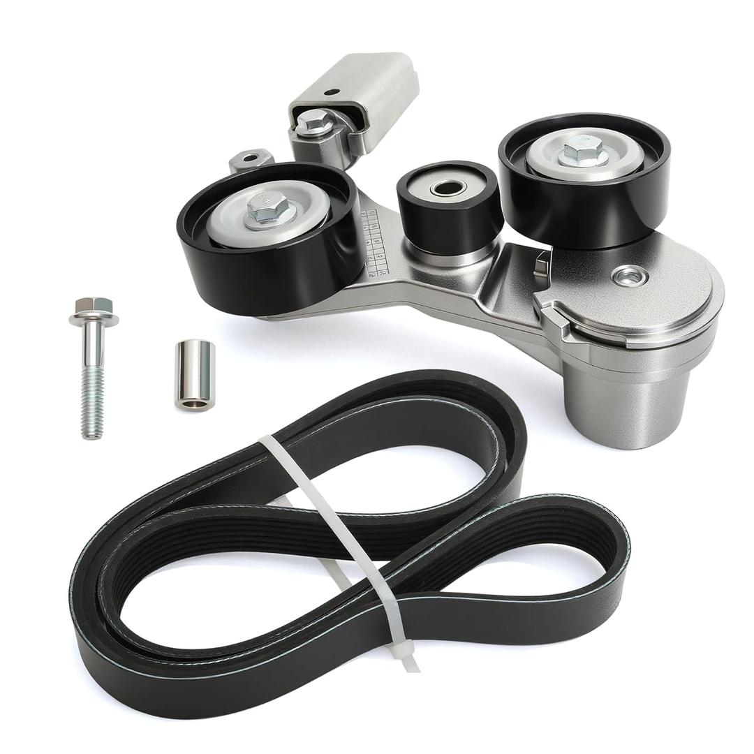 Drive Belt Tensioner Serpentine Belt fit for Chevy Malibu 2013-2014, for Impala 2014, fit for Buick Lacrosse/Regal 2012-2016, L4 2.4L, 12663047, 126502441265519212633829