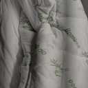 Ultra Soft Full Size Mattress Topper - Viscose Made from Bamboo Pillow Top Mattress Pad for Back Pain Relief - Naturally Cooling for Hot Sleepers, Green