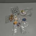 LaVenty Outer Space Cake Toppers Astronaut Rocket Stars Cake Decorations for Two The Moon First Trip Around the Sun Birthday Baby Shower (Golden 2)