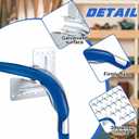 20 Pack 3/4 Inch Pex Tubing Bend Support Mounting Plate Fits 3/4" Nominal Pex Pipe (7/8" Actual Od), Galvanized Metal, Provides 90 Degree Turns