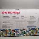 UMIACOUSTICS 6 Packs Acoustic Panel,47.2 x 23.6 Inches Decorative Sound Proof Panel for Office,Home Theater,Studio,White