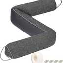 TORRAMI Under Door Draft Stoppers 36 Inch, Heavy Triangle Stop Draft Block Cold Air/Wind/Breeze Noise Blocker Door Sweeps Weather Stripping Bottom Seal Dark Gray