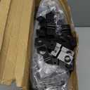 Therwen 100 Pieces 12 Inch Hanging Slatwall Hooks Accessories Metal Slat Wall Hanging Hooks Slat Wall Hanger Commercial Grade Slatwall Pegs(Load Capacity of 2.2 pounds)(Black)