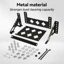 Metal Steel Battery Mounting Trays Bracket, Bolt-in Battery Tray, Tray Fits Up to 10.63"7.06"7.5" Battery, for Car RV Trailer Boat Truck Marine, Waterproof,Anti-Corrosion, No Rusting