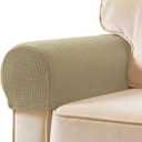 SUBRTEX Stretch Couch Arm Covers Set of 2, Non-Slip Sofa Armrest Slipcovers