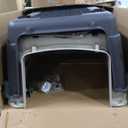 SportPet Designs Plastic Kennels Rolling Plastic Airline Approved Wire Door Travel Dog Crate, XXX-Large, Gray