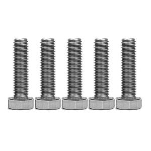 Manloney LLC Universal Screws M7 Hex Head Cap Bolts 1.0mm Pitch Fine Thread Stainless Steel Screw (M7x30-1.0 / SS)