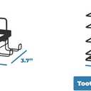 Fab Glass and Mirror 3-Pack Shower Caddy, Black - Shower Organizer & Shelves for Efficient Storage, Bathroom Caddy for Wall Organizer, Durable Wall Caddy